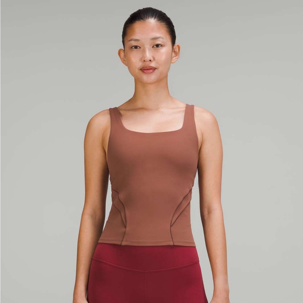 Lululemon Nulu and Mesh-Back Shelf-Bra Yoga Tank Top